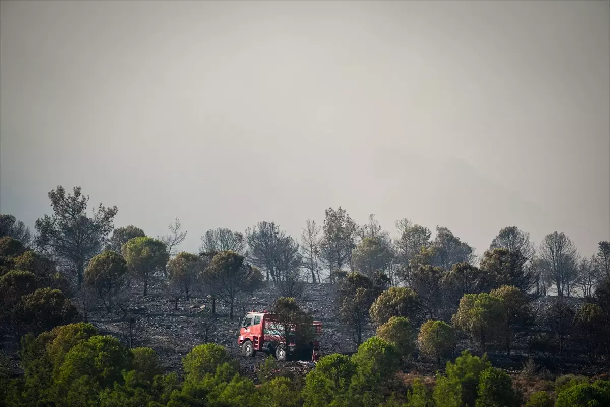 Foça’da Çıkan Yangın Kontrol Altına Alındı